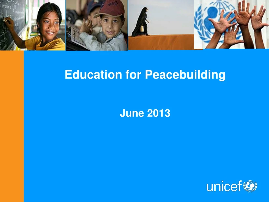 education for peacebuilding june 2013