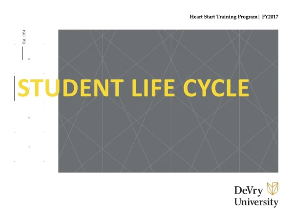 Student Life cycle