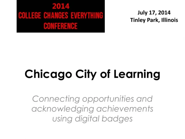 Chicago City of Learning