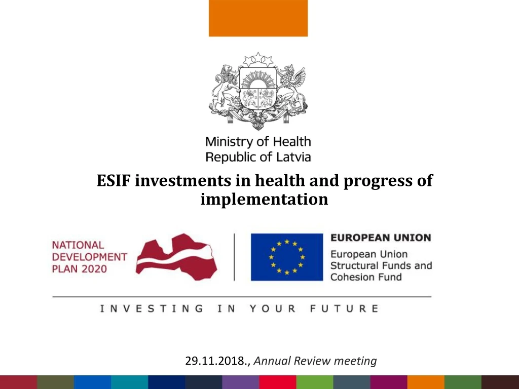 esif investments in health and progress of implementation