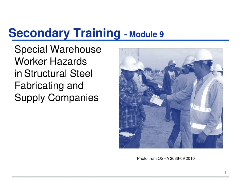 secondary training module 9