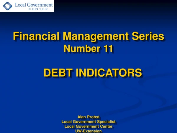Why debt indicators?