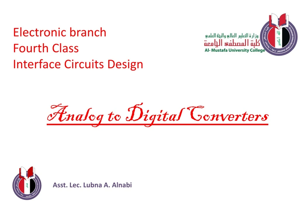 electronic branch fourth class interface circuits