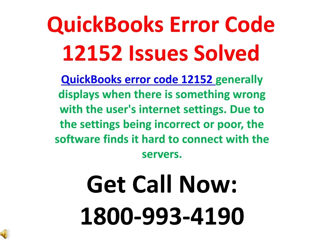 quickbooks error code 12152 issues solved