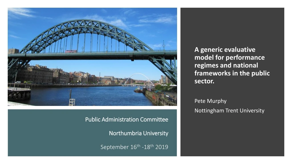 public administration committee northumbria university september 16 th 18 th 2019