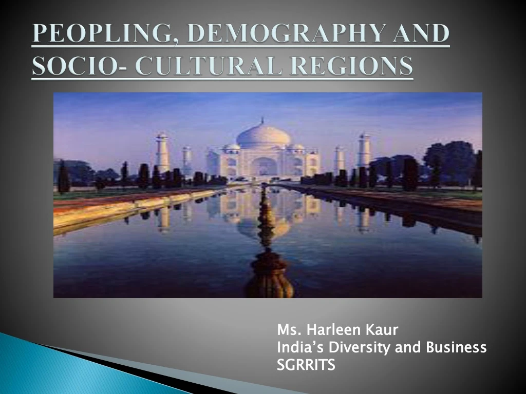peopling demography and socio cultural regions