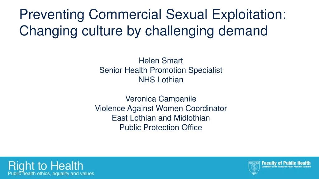 preventing commercial sexual exploitation changing culture by challenging demand