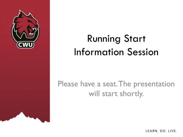 Running Start Information Session