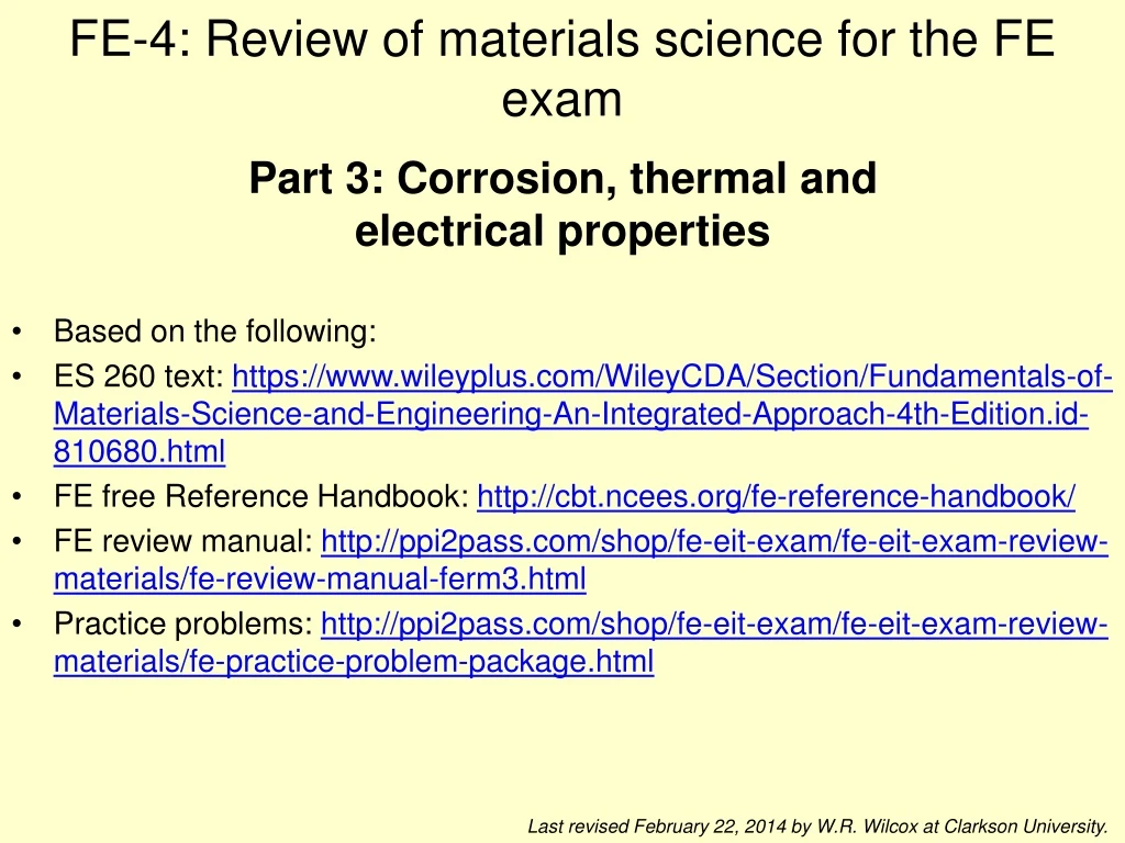 fe 4 review of materials science for the fe exam