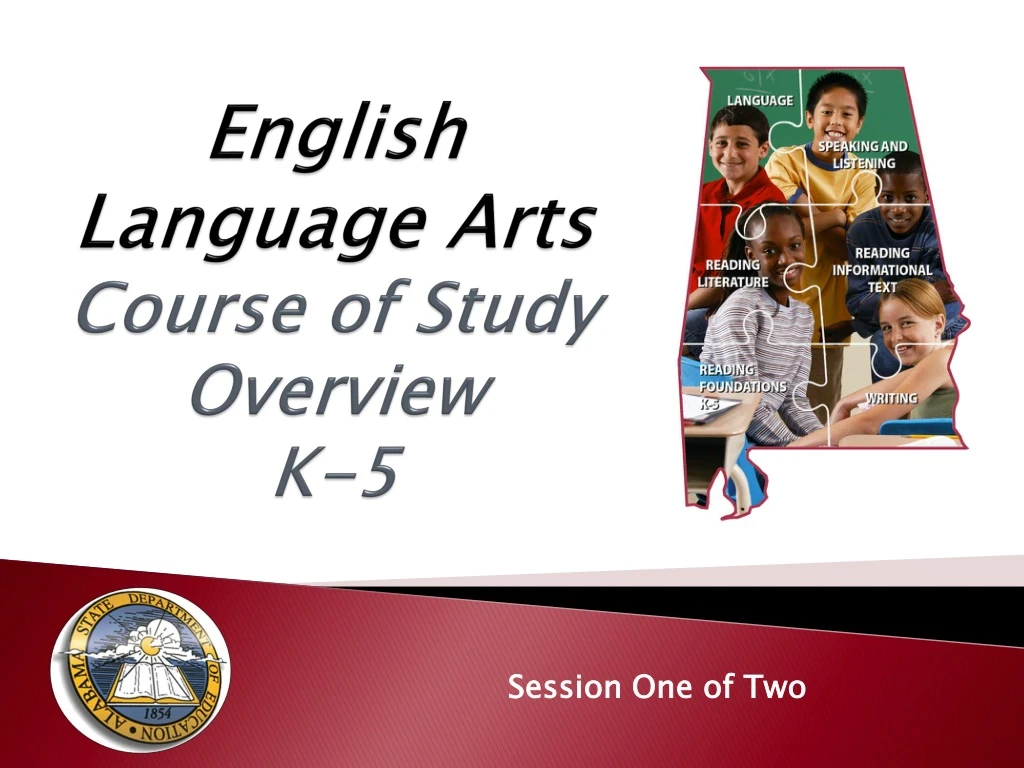 english language arts course of study overview k 5