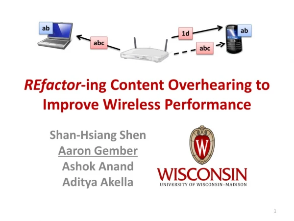 REfactor -ing Content Overhearing to Improve Wireless Performance