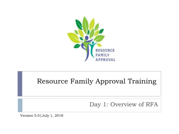 Resource Family Approval Training
