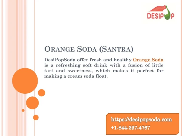 Orange Soda by DesiPopSoda