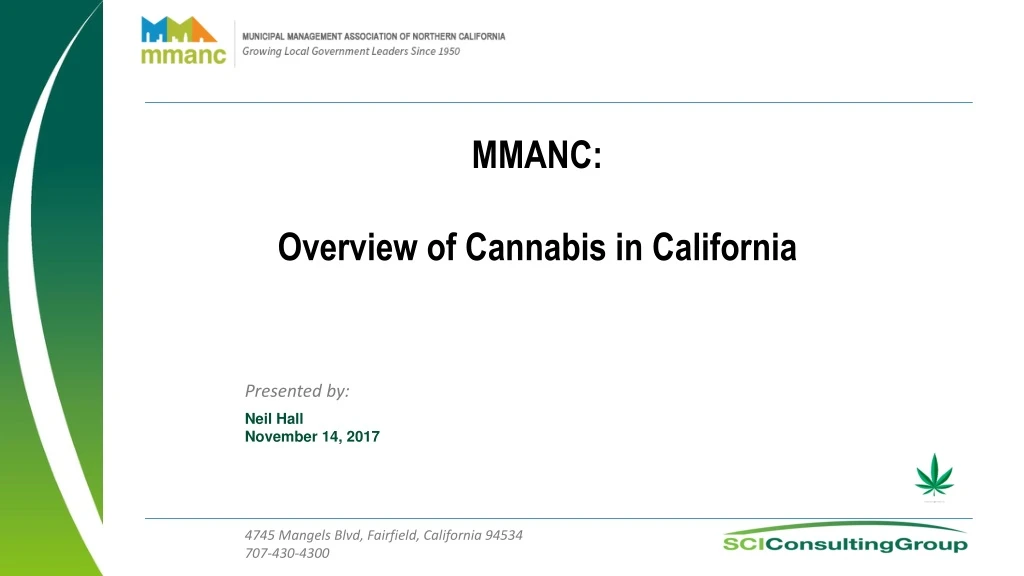 mmanc overview of cannabis in california