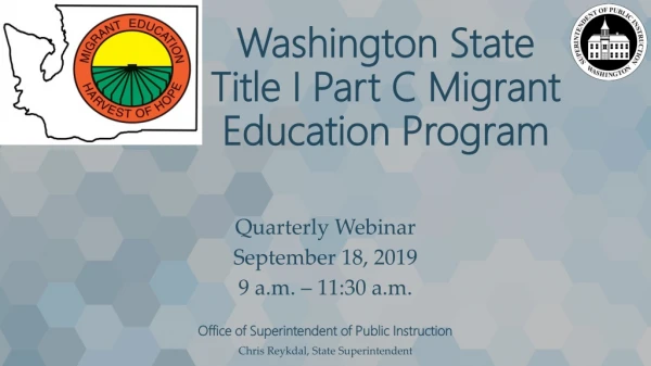 Washington State Title I Part C Migrant Education Program