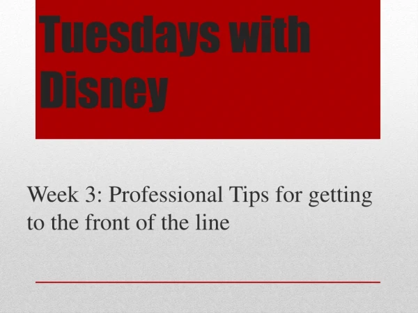 Tuesdays with Disney