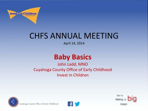 CHFS ANNUAL MEETING April 14, 2014