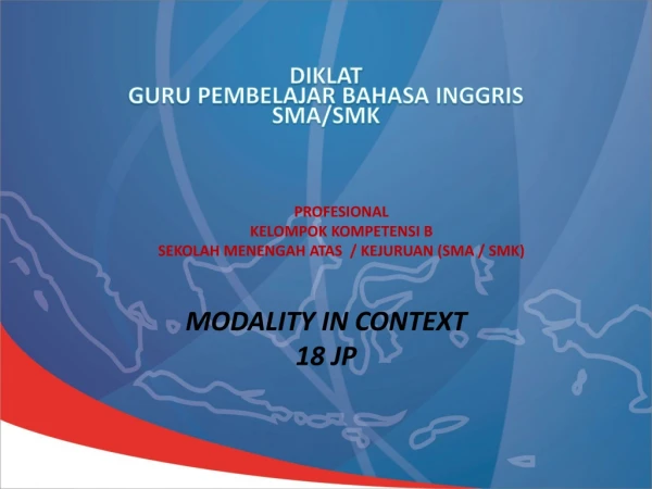 PROFESIONAL KELOMPOK KOMPETENSI B SEKOLAH MENENGAH ATAS / KEJURUAN (SM A / SMK)