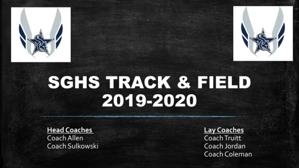 SGHS TRACK &amp; FIELD 2019-2020