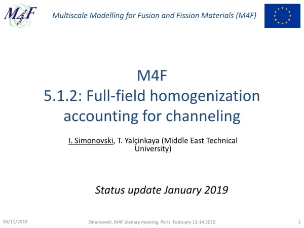 M4F 5.1.2: Full-field homogenization accounting for channeling