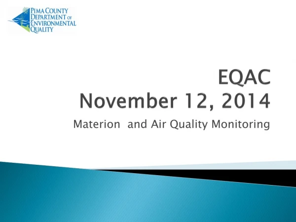 EQAC November 12 , 2014