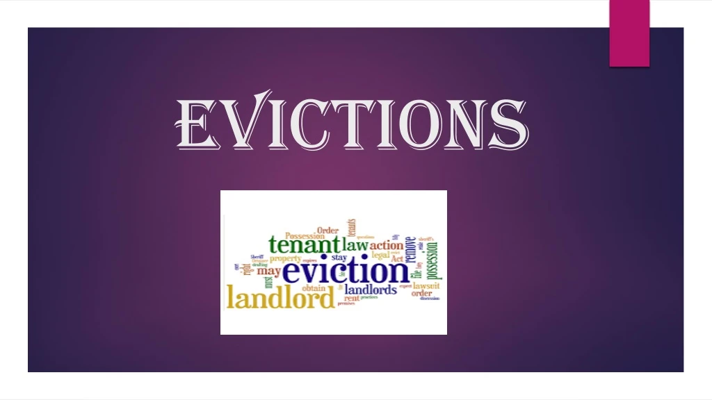 evictions