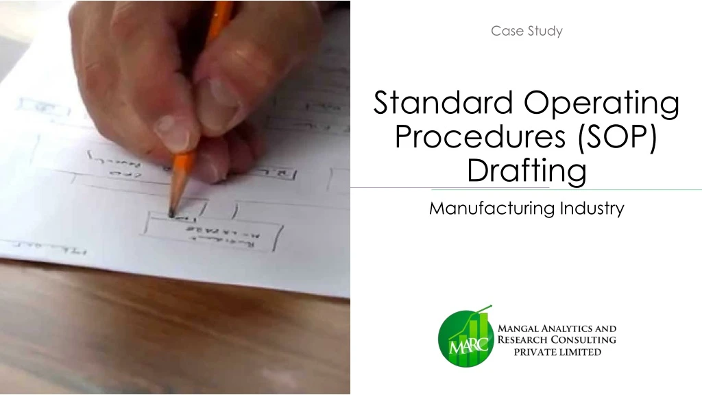 standard operating procedures sop drafting