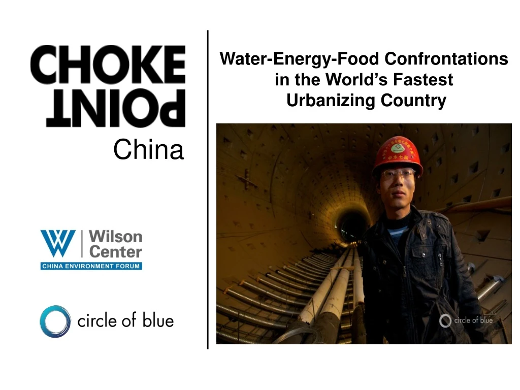 water energy food confrontations in the world