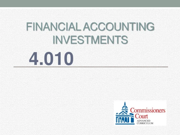 Financial accounting investments