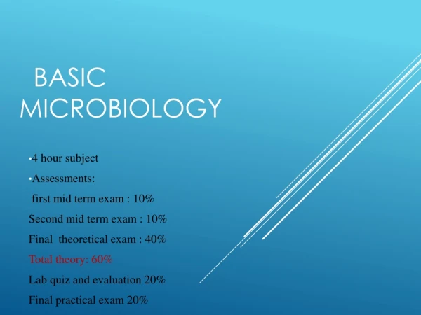 Basic microbiology