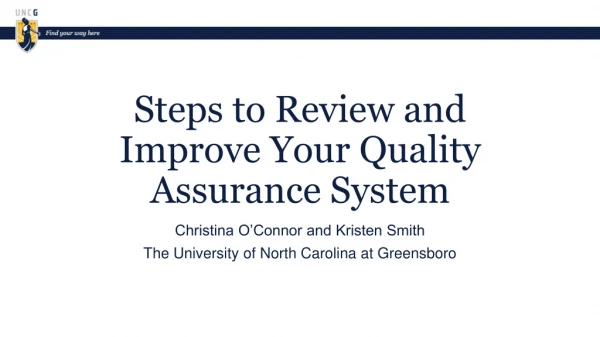 Steps to Review and Improve Your Quality Assurance System