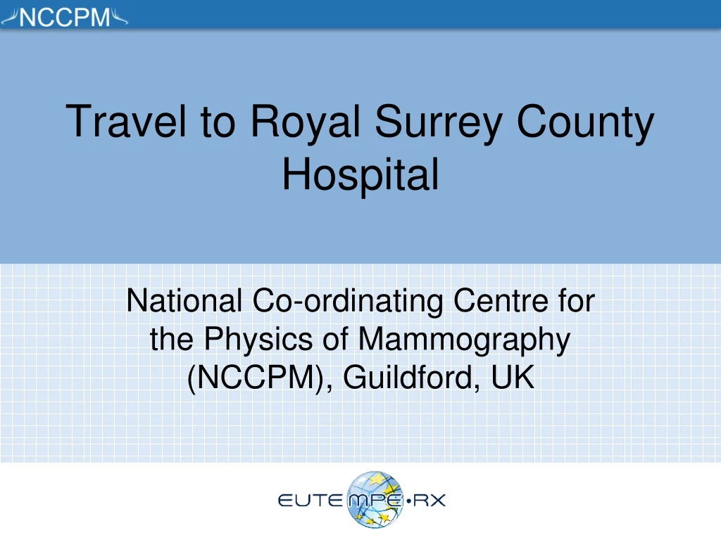 travel to royal surrey county hospital