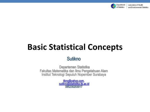 Basic Statistical Concepts