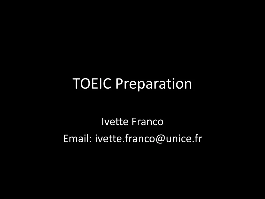 toeic preparation