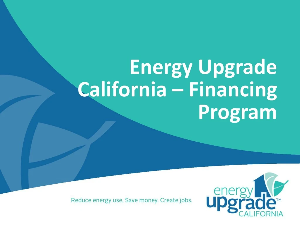 energy upgrade california financing program
