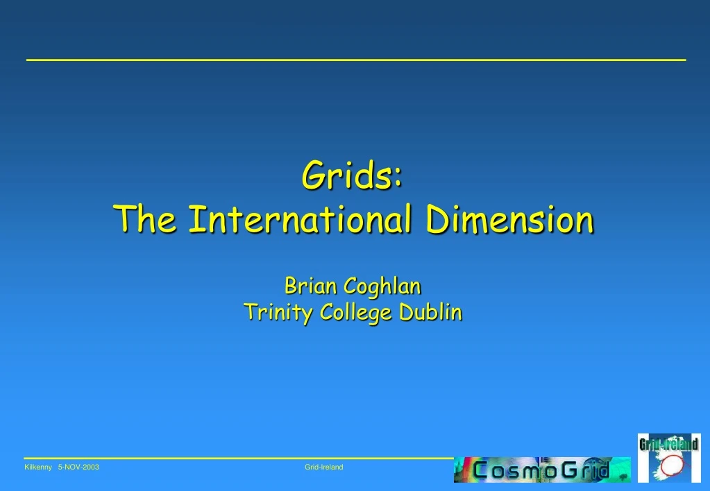 grids the international dimension