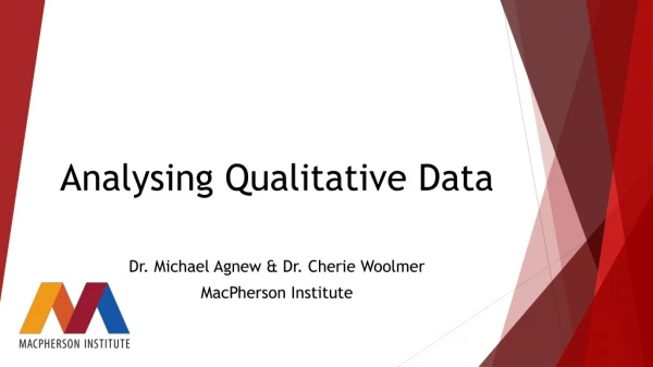 Analysing Qualitative Data