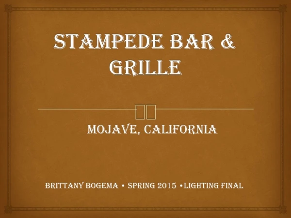 STAMPEDE BAR &amp; GRILLE