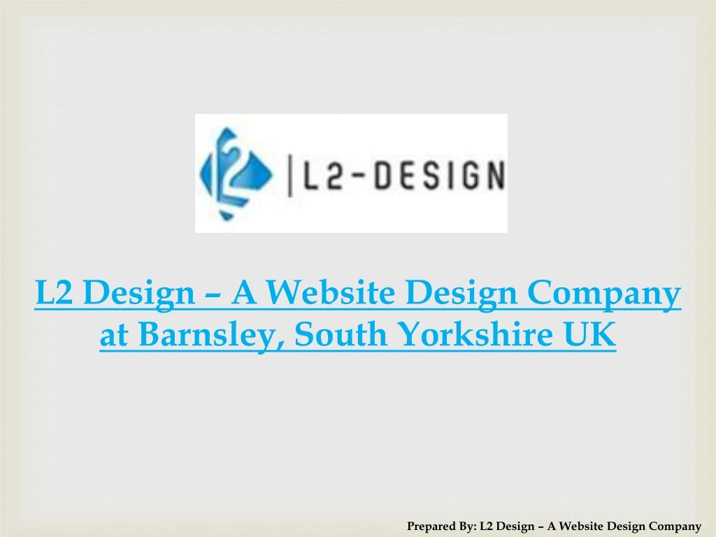 l2 design a website design company at barnsley