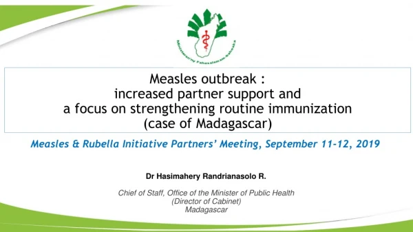 Measles &amp; Rubella Initiative Partners’ Meeting, September 11-12, 2019