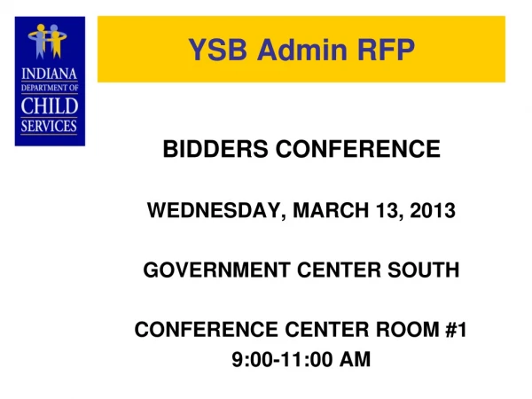 YSB Admin RFP