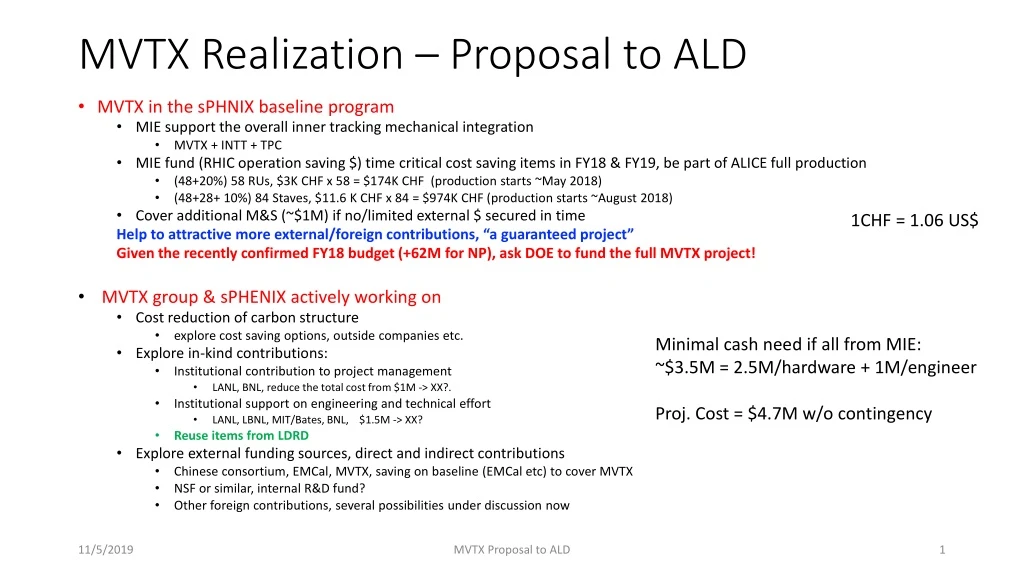 mvtx realization proposal to ald
