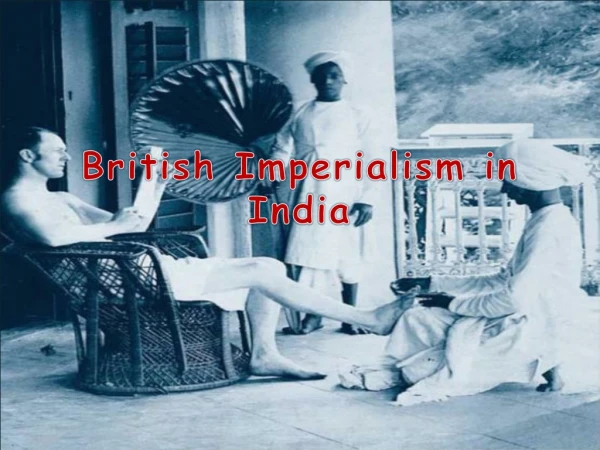 British Imperialism in India