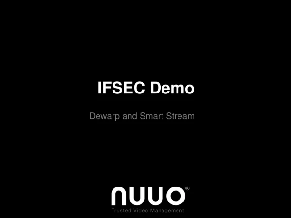 IFSEC Demo