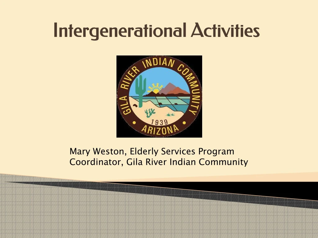 intergenerational activities