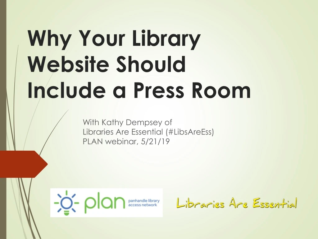 why your library website should include a press room