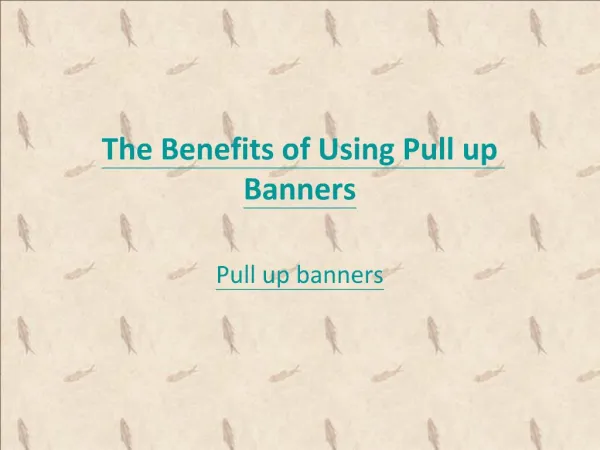 The Benefits of Using Pull up Banners