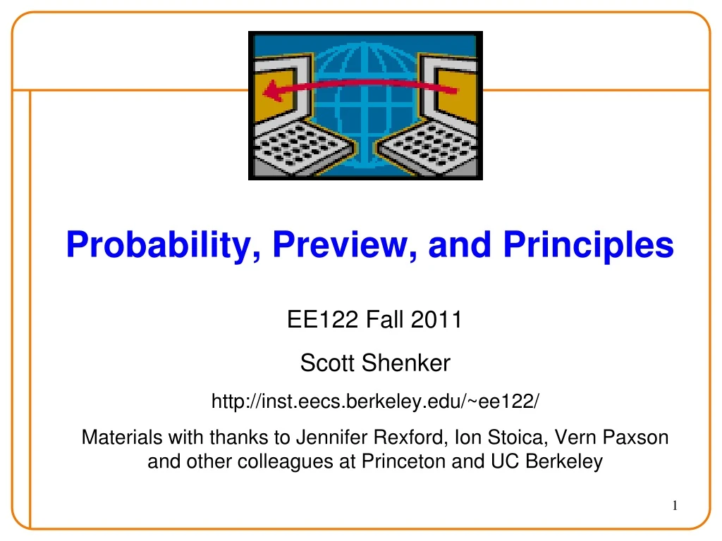 probability preview and principles