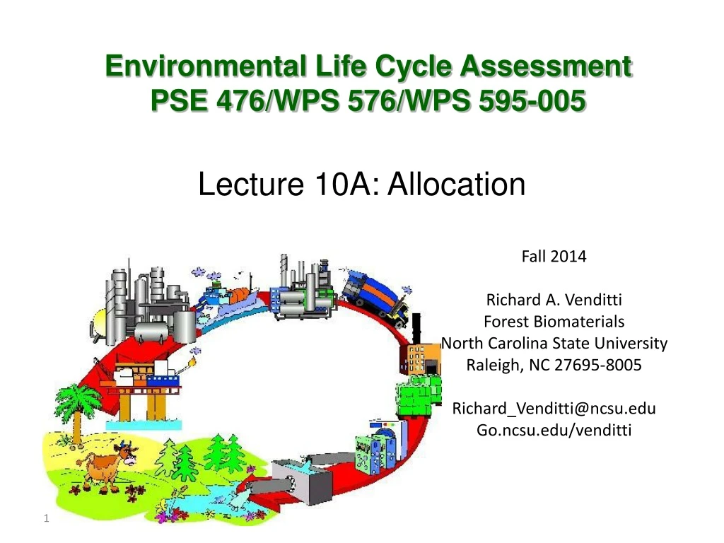 environmental life cycle assessment pse 476 wps 576 wps 595 005