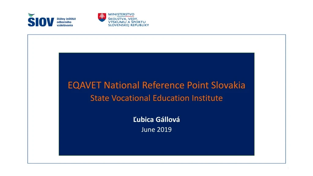 eqavet national reference point slovakia state